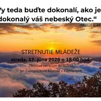 STRETNUTIE MLÁDEŽE, streda, 17. júna 2026 