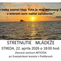STRETNUTIE MLÁDEŽE streda 22. apríla 2026
