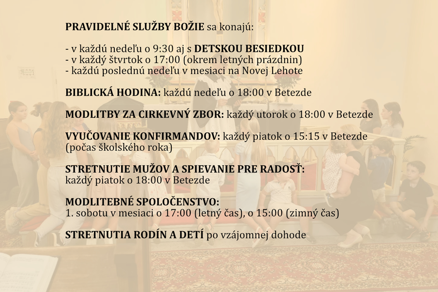 Pravidelné aktivity