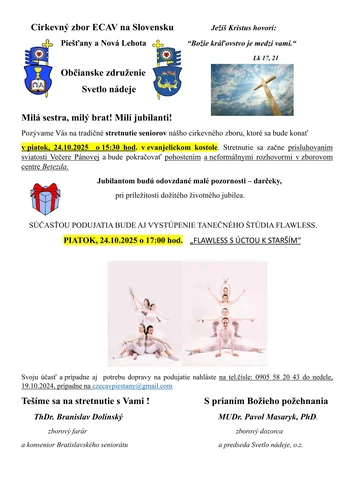 STRETNUTIE SENIOROV A JUBILANTOV 2025