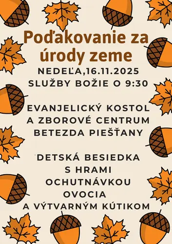 POĎAKOVANIE ZA ÚRODY ZEME